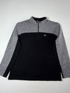 Millet Quarter-Zip Fleece Pullover – Black/Grey (XL)