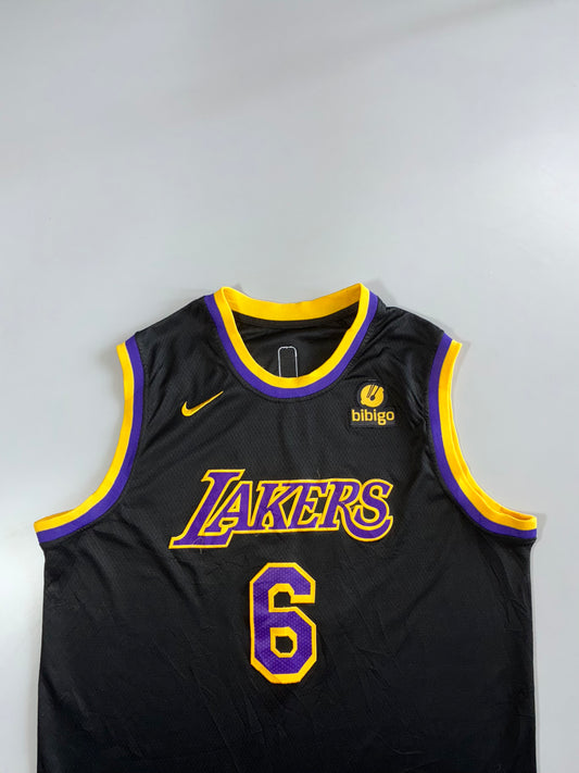 Nike NBA Lakers #6 Swingman Jersey (L)