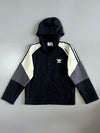 Adidas Originals Black Colorblock Windbreaker Hoodie (S)