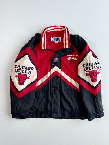 Vintage 90s NBA Chicago Bulls Embroidered Puffer Jacket (2Xl/3Xl)