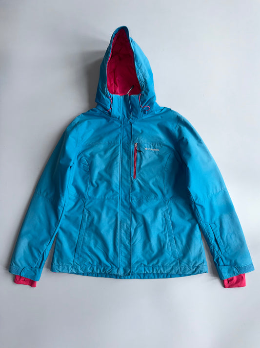 Columbia Omni-Heat Insulated Snow Ski Jacket Women's Detachable Hood (XL)