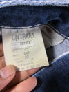 Oni Arai Y2K Bleached Wash Contrast Stitch Jeans – Blue (W:38) (L:38)