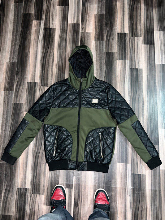 A bPremium Leather+ Cotton Jacket (M/L)