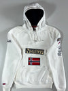 Geographical Norway White Flag Anorak Hoodie (S)