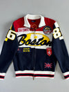 Kalamton “Boston” Patchwork Racing Track Jacket (S)