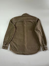 Pull&Bear Streetwear Work Shirt – Olive Contrast Stitch (L)