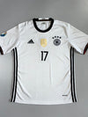 Adidas Germany #17 Boateng Euro 2016 Home Jersey(M)