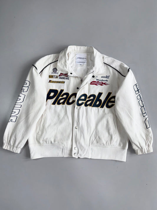 Baseball Clain’s Embroidered Patches Racing Jacket (M)