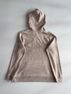 Gap Logo Hoodie Heather Brown with Pink Spellout (S)