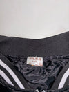 Embroidered Crane Sukajan Souvenir Bomber Jacket – Black/White Satin (S)