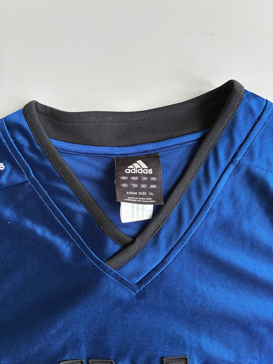 Adidas No. 1 Blue Basketball Jersey (XL)