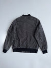 American Retro Bomber Jacket Charcoal Grey (M)