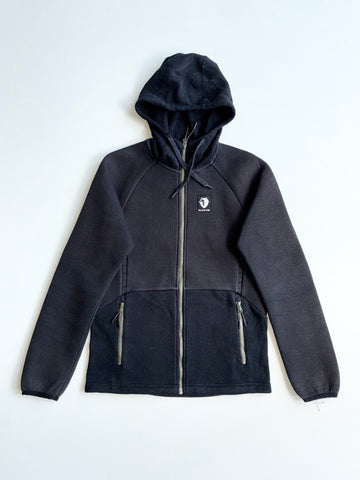Black Yak Black Fleece Full-Zip Hooded Jacket – (S)