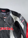 Honda x Teknic “Engineered to Win” Vintage Leather Moto Racing Jacket (M)