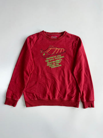 Lotto | Maroon Graphic Crewneck Sweatshirt  (L)