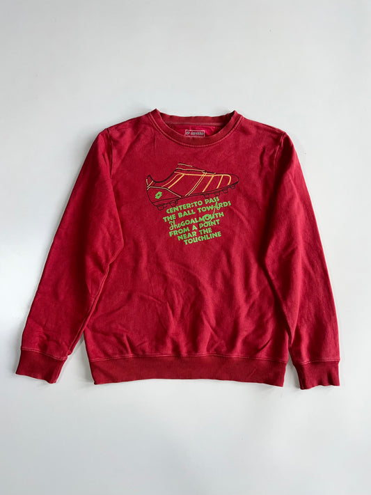 Lotto | Maroon Graphic Crewneck Sweatshirt  (L)