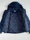 Vintage 90s Polo by Ralph Lauren Quilt-Lined Hooded Canvas Jacket – Navy with Red Pony (M)