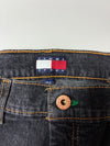 Vintage 90s Tommy Jeans Women’s Black Flare Jeans  (W:32) (L:43)