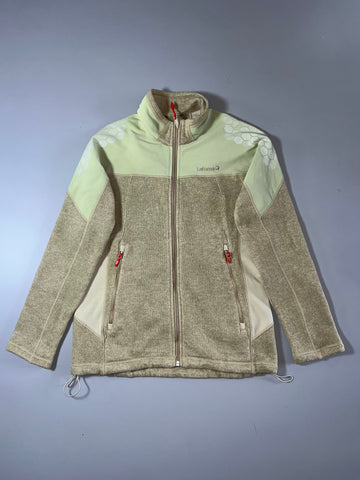 Lafuma Beige Knit Fleece Full-Zip Outdoor Jacket women's (S)