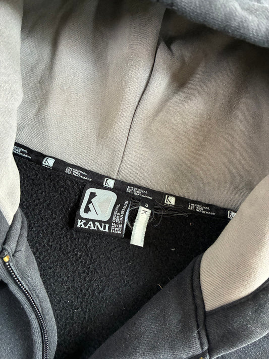 Y2K Karl Kani Brooklyn Winged Logo Zip Hoodie (XL)