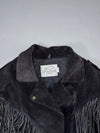 Lariat Leathers Fringe Pure Suede Leather Jacket (L)