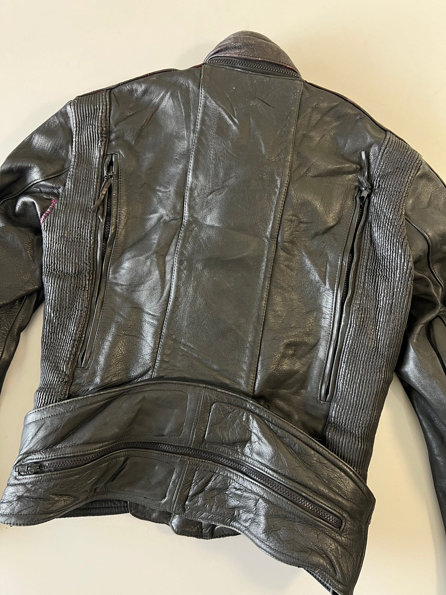 ZFirst Gear By Hein Gericle Original Pure Heavy Original Leather Riding Jacket (Ultra Rare) Padded (M)