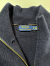 Polo Ralph Lauren Navy Full-Zip Mock Neck Knit Sweater (M)