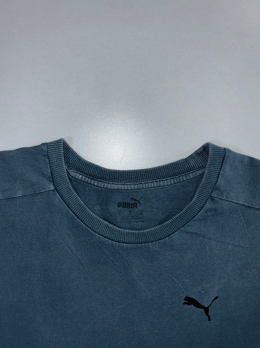Puma | Faded Logo Tee | Washed Teal (L)