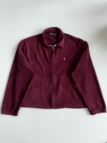 Polo Ralph Lauren Burgundy Fleece Harrington Jacket(2XL)