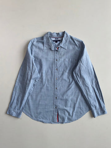 Tommy Hilfiger Light Blue Chambray Classic Fit Shirt (M)