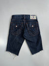 True Religion Cut-Off Denim Shorts (w:35) (L:22)