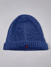 Vintage Polo Ralph Lauren Navy Blue Merino Wool Beanie (H:8 inches/W:16 inches)