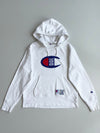 Champion 100 Year Anniversary Big C Logo White Hoodie – (M/L)