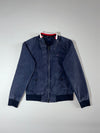 Tommy Hilfiger Navy Harrington Bomber Jacket | Full Zip Cotton Jacket (S)
