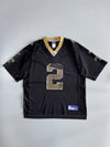 Reebok NFL New Orleans Saints #2 Game Jersey | Black & Gold (2XL)