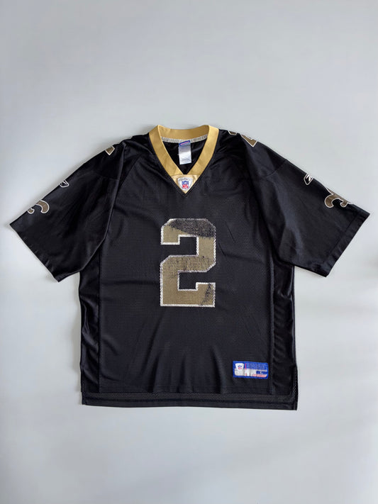 Reebok NFL New Orleans Saints #2 Game Jersey | Black & Gold (2XL)