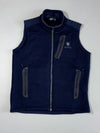 Black Yak | Navy Knit Fleece Zip Vest |(M)