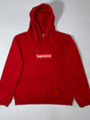 Supreme Box Logo Red Pullover Hoodie (M)
