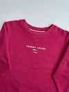 Tommy Jeans 1985 Logo Crewneck Sweatshirt – Burgundy (S)