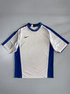 Nike Team Vintage Football Jersey – White & Royal Blue (L)