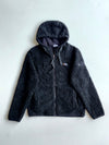 National Geographic Black Sherpa Fleece Zip-Up Hoodie (S)