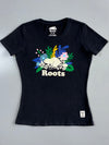 Roots | Floral Beaver Graphic Tee | Black (Women’s) (S)