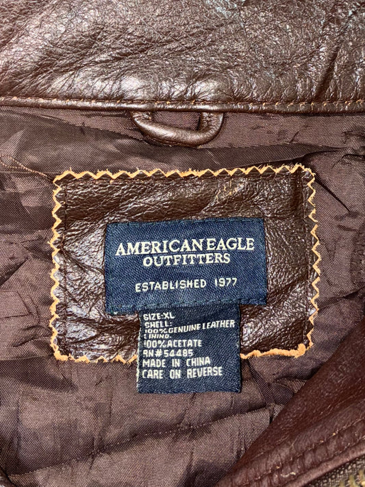 American Eagle Premium Original Leather Jacket (M)