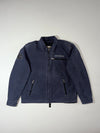 Vintage Harley-Davidson Navy Blue Canvas Biker Jacket (XL)