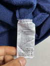 Adidas Originals Navy 3-Stripe Hoodie with Tartan Plaid Hood (S)