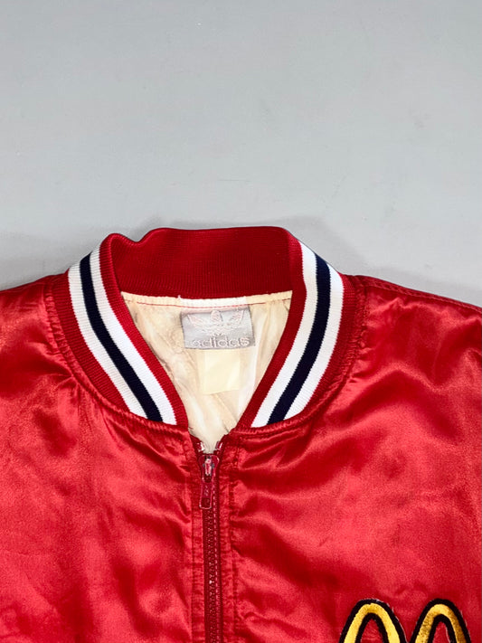 Adidas x McDonald’s Red Satin Varsity Bomber Jacket (L)