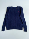 Polo Ralph Lauren Cable Knit Crewneck Sweater – Navy (S)