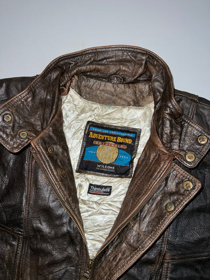 ZRare Vintage Heavy Original Leather Jacket (RARE) (L/XL)