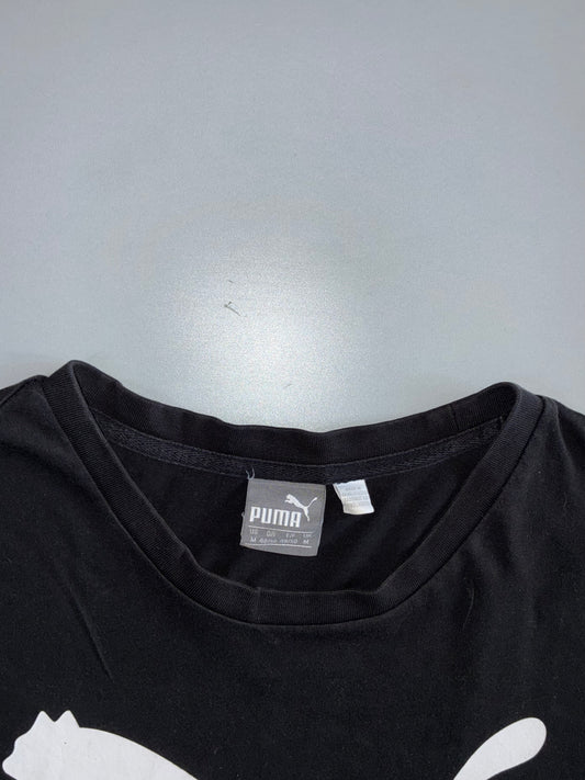 Puma | Oversized Cat Logo Tee | Black (L)