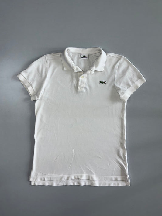 Lacoste Classic Piqué Polo Shirt White 100% Cotton (S/M)